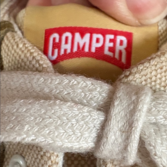 Camper sz 40 (9) lace up canvas and suede shoes - Picture 9 of 12